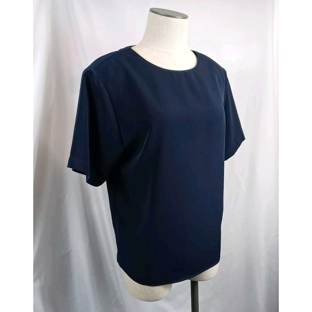 VTG Blouse Chandler Hill Fashion Women's Size‎ Medium Top Short Sleeve Shirt